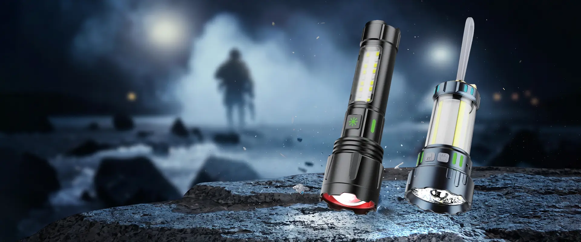Forest Tiger Tactical LED-taskulamppu - korkean valomäärän ladattava työkäyttöön