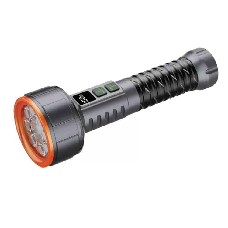 Monitoiminen LED-taskulamppu SOS Strobe -hätäkäyttöön